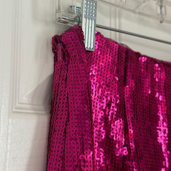 Anthropologie Fuchsia Sequin Maxi Skirt - Picture 8 of 14